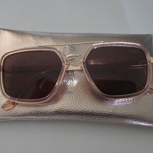I-Sea Women's Pink And Gold Sunglasses